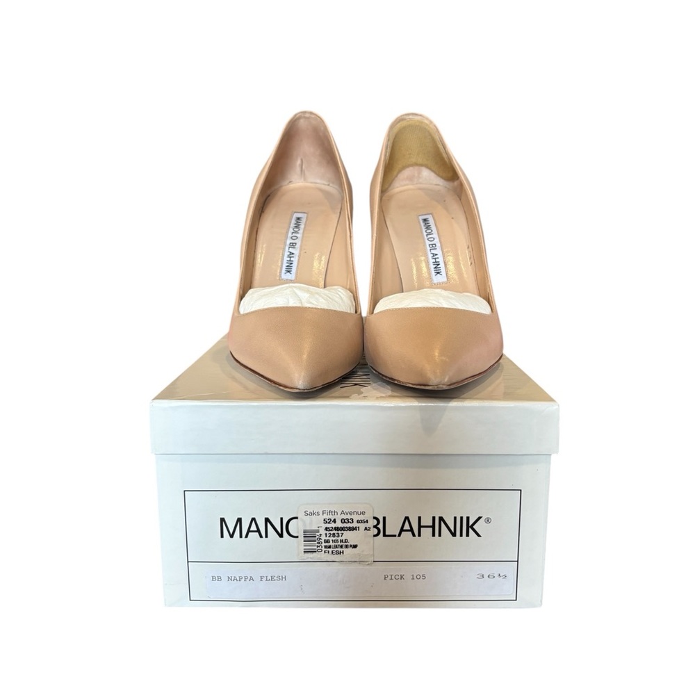 Manolo Blahnik Nude Heels